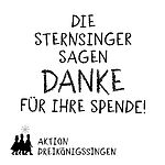 Danke Grafik ,Die Sternsinger sagen Danke für Ihre Spende'