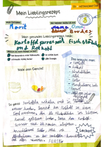 Ich mag mein Rezept besonders gern, weil es sehr lecker ist und gut schmeckt.