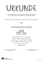 Urkunde für Ehrenamtliche (PDF)