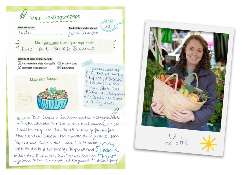 Lottes Lieblingsgericht und Foto von Lotte Glatt vom Wochenmarkt