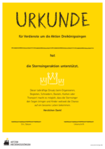 Urkunde für Ehrenamtliche (PDF)