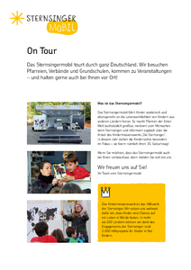 Sternsingermobil Infoblatt