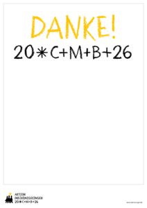 Vorlage: Danke sagen