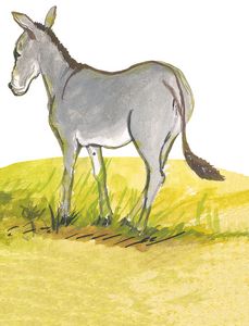 Illustration aus Krippenszene zum Weltmissionstag der Kinder 2016