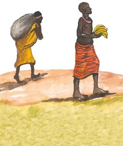 Illustration aus Krippenszene zum Weltmissionstag der Kinder 2016