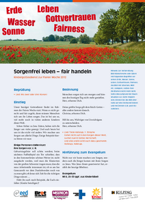 Kindergottesdienst zur Fairen Woche 2012