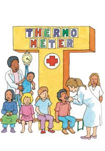 Kinderrechte-Leporello: Thermometer