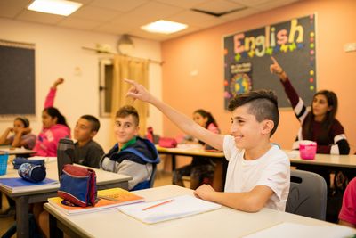 Unterricht in der Hand in Hand Schule in Ost-Jerusalem. Hier lernen Arabische Israelis/Palaestinenser gemeinsam mit Juden. (c) 2016 Kathrin Harms