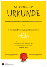 Urkunde für Sternsinger (PDF)