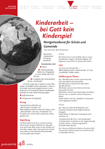 Gottesdienstbausteine zum Thema Kinderarbeit