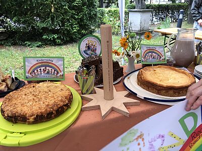 Am 5.7. war unsere Aktion zum Sternsinger-Jubiläum. Wir gestalteten eine wunderschöne Kinderkirche zum Thema Kinderrechte, welche wir auf die Geschichte von "Jesus segnet die Kinder" basierend begannen. Die Kinder erarbeiteten gemeinsam sechs zentrale Kinderrechte: das Recht auf Bildung, Freizeit und Spiel, gesunde Ernährung, medizinische Versorgung, freie Meinungsäußerung und ein Leben in Frieden. Anschließend gestalteten die Kinder ein buntes Plakat, um aktiv auf diese Rechte aufmerksam zu machen. Dieses hängt nun im Vorraum unserer Kirche für alle sichtbar! Beim Kuchenbasar kamen 455 Euro zusammen. Wir freuen uns, damit helfen zu können! // © Katharina Gunkel, Dresden