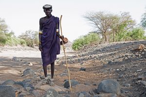 Turkana Mann, Turkana, Kenia, 2/2016