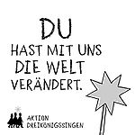 Danke Grafik ,Du hast mit uns die Welt verändert'