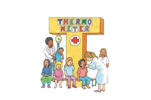 Kinderrechte-Leporello: Thermometer