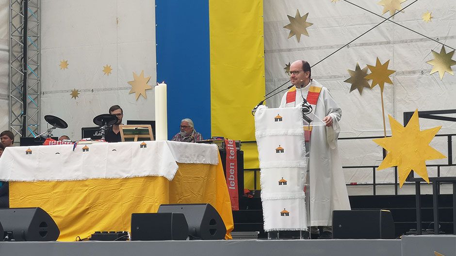 Die Sternsinger auf dem Katholikentag