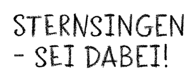 Slogan: Sternsingen – sei dabei!