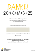 Vorlage: Danke sagen